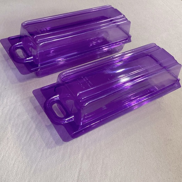 Neat Limited Edition Tinted Hot Purple Plastic Containers Bundle of 2 - Made USA - Picture 1 of 12